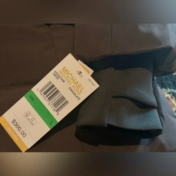 Michael Kors Chocolate Winter Puffer Coat MK Jacket Fur Hood Size S M L XL NWT - Picture 11 of 12